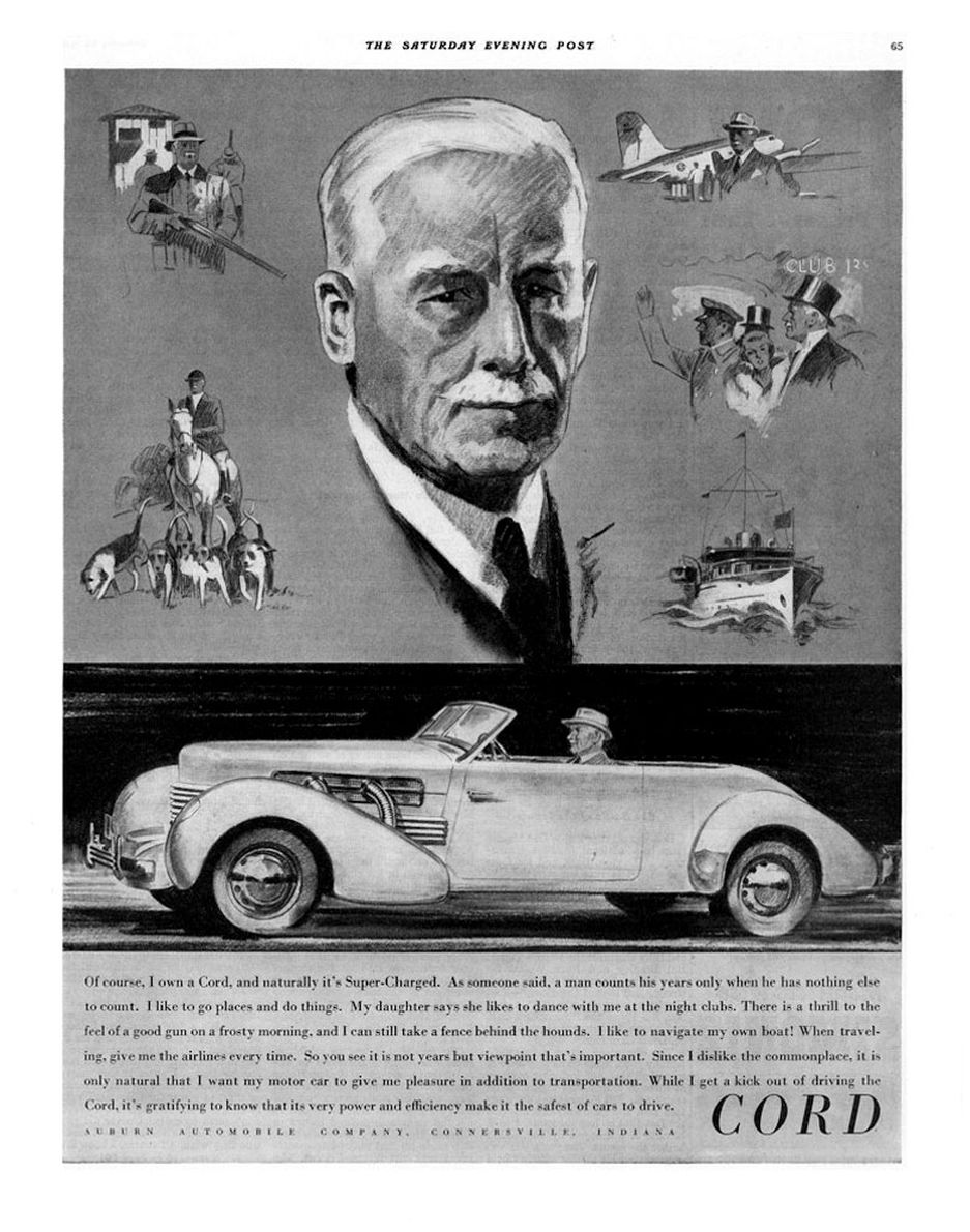 1937 Cord Auto Advertising